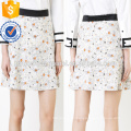 Cute Multicolored Floral Print A-Line Polyester Mini Summer Skirt Manufacture Wholesale Fashion Women Apparel (TA0036S)